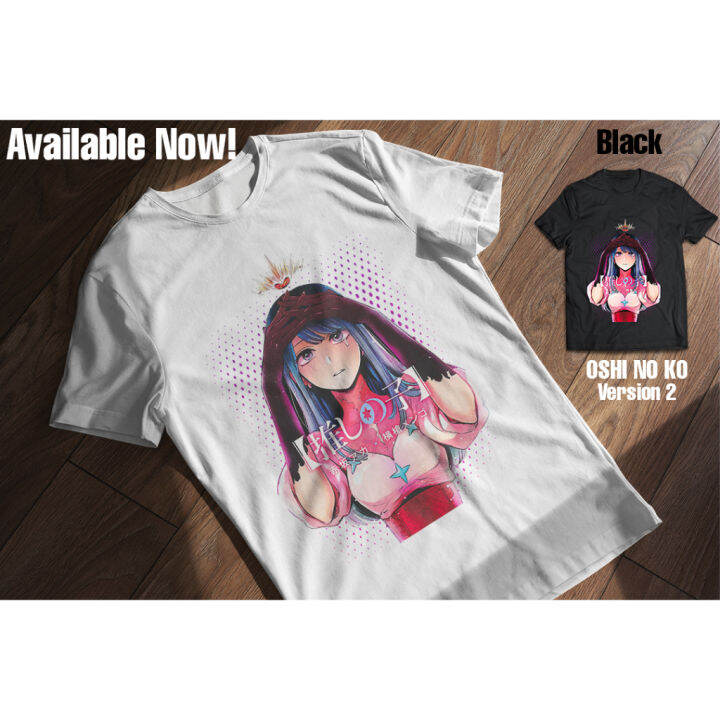 new-oshi-no-ko-anime-tshirt-short-sleeve-top-cosplay-ai-hoshino-ruby-hoshino-harajuku-shirt-fashion-casual-plus-size-tee-เสื้อยืดลำลองฤดูร้อน-s-5xl