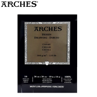 Arches Drawing cream pad size 26×36cm. 200gsm. (บรรจุ 16 แผ่น) #400 015 886