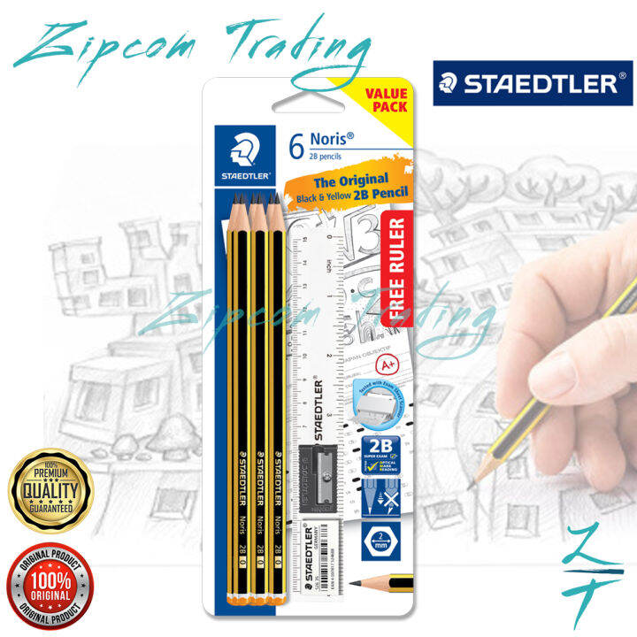 STAEDTLER Noris & Norica 2B Pencils Set Lazada