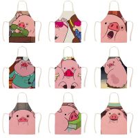 Cute Piggy Pink Pig Apron Adult Kids Kitchen Linen Household Cleaning Ladies Household Cooking Antifouling Apron Wholesale Price Aprons