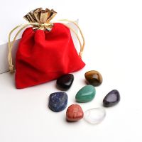 Natural Quartz Seven Chakra Stone 7 Colors Set Yoga Chakra Lrregular Manual Polishing Reiki Healing Crystals Stone Stones Comfo