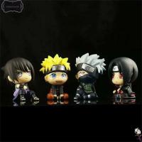 ของสะสม ANTONIORA6 8-9CM Kakashi Hatake Uchiha Sasuke Figur Naruto อะนิเมะ Q เวอร์ชั่นท่านั่งตุ๊กตาโมเดล