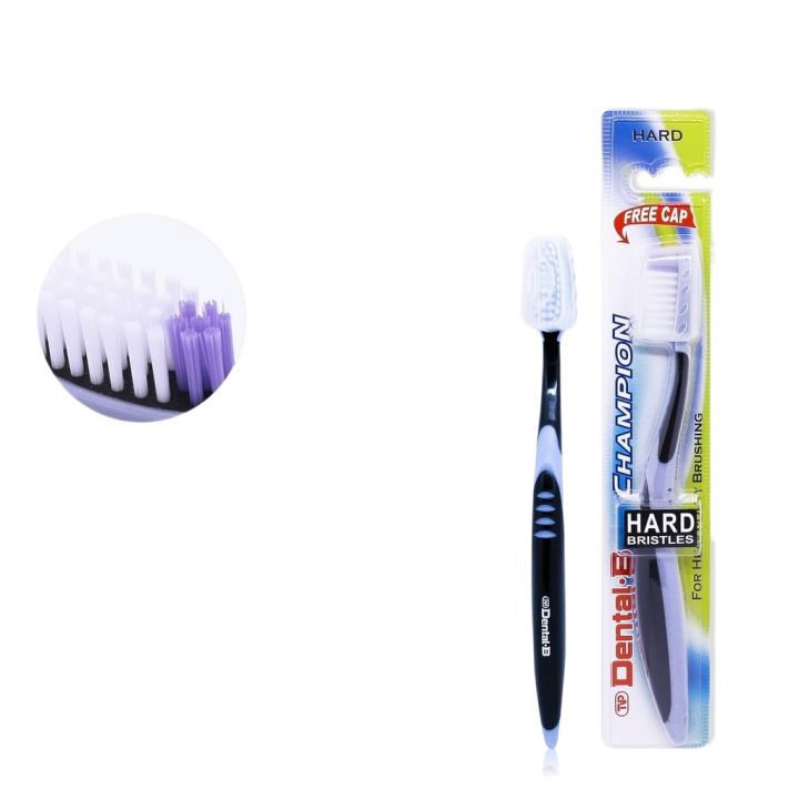 Wide Head Soft Bristled Toothbrush TVP Dental B Champion Hard ...