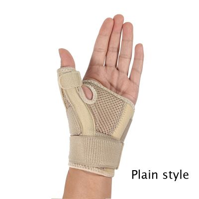 เครื่องป้องกันเฝือกนิ้วสั่นถุงมือเสริมข้อมือสายรัดป้องกันเอ็นกล้ามเนื้ออักเสบขวาซ้าย Relief แผ่นรองรับการเคลื่อนไหวยึดมือ1ชิ้น