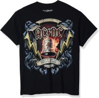 Liquid Blue Mens Ac/DC-Hells Bells Shield T-Shirt