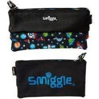 กระเป๋าดินสอ ช่องใส่ชื่อ Smiggle triple stack pencilcase- black