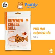 HCMPhô Mai Cuộn Cá Hồi BowWow Snack Cho Chó 120g