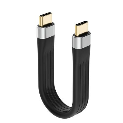 4K USB-C 3.1 Gen 2 Cable 10G Emark Chip Short Type C USB-C to USB-C Video Sync Charger Cable PD 60W 4K Video