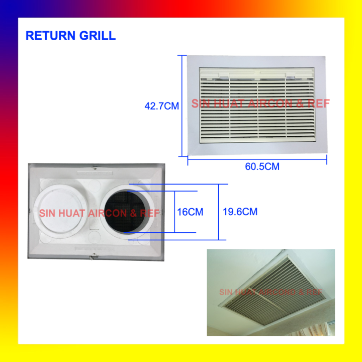 RETURN GRILL FOR DUTING AIRCOND DUCT AIR CONDITIONER DUCTED BLOWER