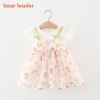 Bear leader đầm bé gái đầm trẻ em mới 2023 đầm bé gái váy nơ mùa hè váy - ảnh sản phẩm 1
