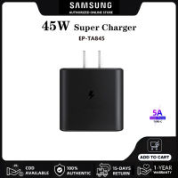 หัวชาร์จ Samsung Adapter หัวชาร์จเร็วสุด45W PD อะแดปเตอร์เดินทางซัมซุง ชุดชาร์จSuper Fast Charging EP-TA845 Wall Chargers สำหรับ Galaxy S20 S21 S22 Ultra Note 20 10 A90 A80 A71