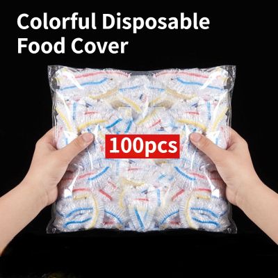 Colorful Disposable Food Cover Plastic Elastic Wrap Bags For Fruit Vegetable Refrigerator Fresh-keeping Bag Kitchen Accessories