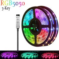 ไฟแถบไฟ LED 1-30ม. 5V RGB 5050 /Rgbic WS2812B บลูทูธอ็อนทอนโรลเลอร์ไฟด้านหลังทีวีห้องสว่างตกแต่งไฟ Fita