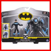 สินค้าขายดี!!! ของเล่น หุ่น ฟิกเกอร์ ดีซี คอมิค DC Comics Batman 4-Inch Night Wing Mega Gear Deluxe Action Figure with Transforming ... ของเล่น โมเดล โมเดลรถ ของเล่น ของขวัญ ของสะสม รถ หุ่นยนต์ ตุ๊กตา โมเดลนักฟุตบอล ฟิกเกอร์ Model