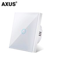 hot！【DT】 AXUS European AC100-240V Tempered Glass Panel Wall Sensor 1/2/3 Gang 10A Interrupt