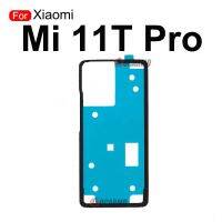 Aocarmo ที่ครอบ Xiaomi 11 Pro 11u เฉียบด้านหน้า Mi 11TPro ติดด้านหลังจอแอลซีดีมีกาวติดกระจกหลังติดด้านหลังเป็นเลนส์กล้องถ่ายรูปอะไหล่กาวสติ๊กเกอร์