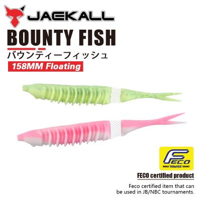 2022 NEW Jackall BOUNTY FISH Net Joint 158mm 4Pcs/Bag Fishing Lure Soft Bait Japan Original For Offset Hook 5/0 6/0