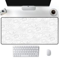 ✔✧✗ White Black Mouse mats Art Deskmat Desk Protector Pad on The Table Pads Computer Mat Xxl Mouse Pads Extended rug Office Carpet