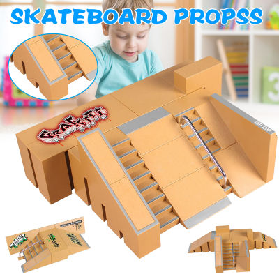 Finger Skateboard Props Combination Made Of ABS Plastic Material For Holiday Gifts