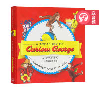 Original English a treasury of Curious George hardcover picture book picture book 8 stories collection Wang Peiyu stage 3