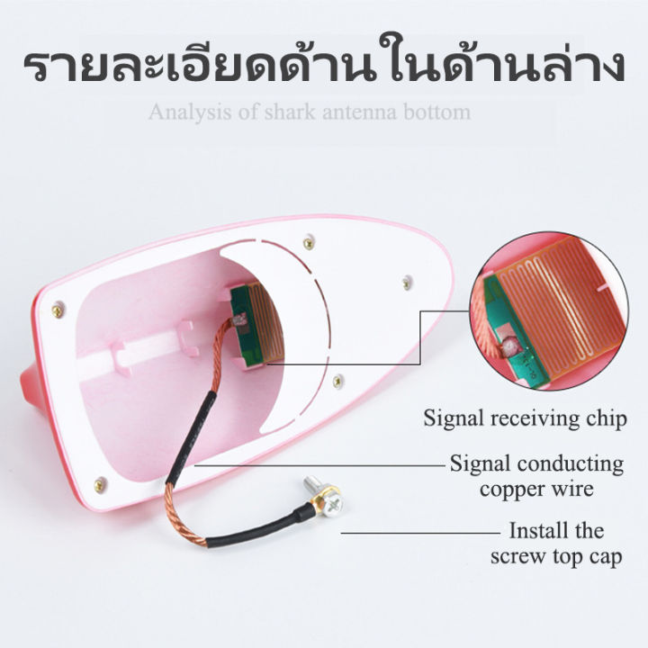 ฉลามเสาอากาศ-สี่สี-เสาอากาศรถยนต์-สปอยเลอร์หลัง-อุปกรณ์แต่งรถยนต์-อุปกรณ์รถยนต์-อุปกรณ์แต่งรถ-เสาอากาศ