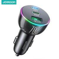 ◕✲☃ Joyroom 70W USB C Car Charger Adapter Dual PD35W QC3.0 ที่จุดบุหรี่สำหรับ iPhone 14 Pro Max/14 Plus/13 Pro Max/iPad Pro