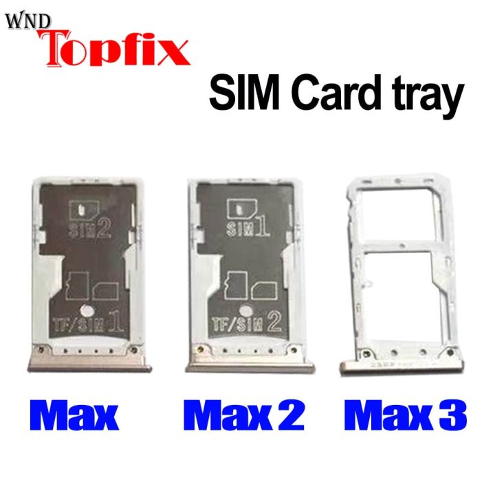 【☸2023 New☸】 nang20403736363 ถาดใส่ซิมกระเป๋าเก็บบัตรสำหรับ Xiaomi Mi Max 2ช่องเสียบการ์ดที่ใส่ถาดสำหรับใส่ซิม Xiaomi Mi Max 3