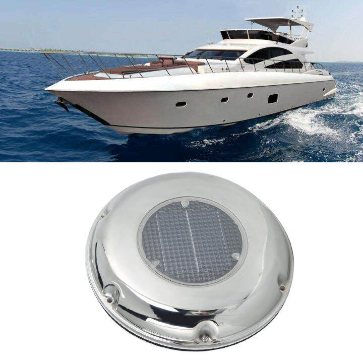 Stainless Steel Boat Exhaust Fan Solar Powered Ventilation Vent Fan