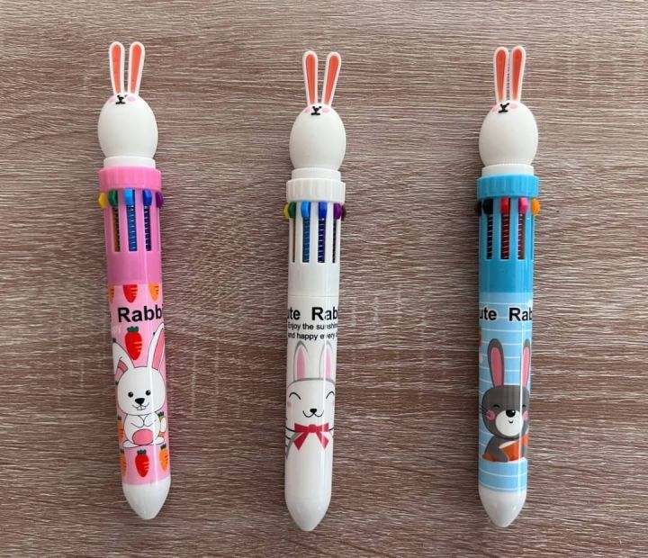 ใหม่-ปากกา-8-สี-คละแบบ-คละลาย-ปากกาแฟนซี-ปากกาคละสีในด้ามเดียว