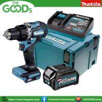 MAKITA DF002GD101 สว่านไร้สาย 1/2″ (13 มม.) H/S: 64/30 Nm. BL,XPT (XGT Li-ion-40Vmax) พร้อมแบตเตอรี่ 2.5 แอมป์ (BL4025) จำนวน 1 ก้อน และแท่นชาร์จแบบเร็ว (DC40RA) บรรจุในกล่อง MAKPAC Type 3