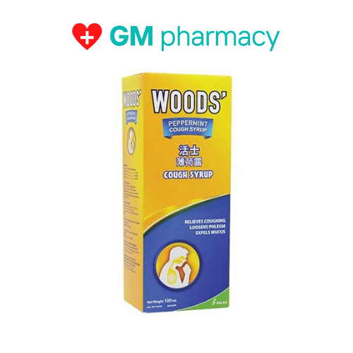 WOODS' Peppermint Cough Syrup for Adult 100ml Lazada