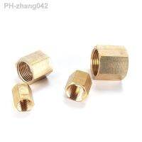 Brass Pipe Fitting Copper Hose Hex Coupling Coupler Fast Connetor Female Thread 1/8 1/4 3/8 1/2 3/4 BSP For Water Fuel Gas