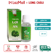 Tinh dầu Lợi An giúp làm giảm ho đờm, khò khè, sổ mũi Lọ 20ml