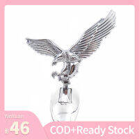 【YinYuan Car Accessories】Universal 3D Eagle โลโก้รถฝาครอบด้านหน้า Bonnet โลหะตัวติดฝากระโปรงรถยนต์