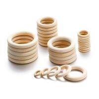 【CC】❈☸  20-70mm Teething Wood Lead-Free Beads Ornaments Connectors Macrame Jewelry Making Hoop