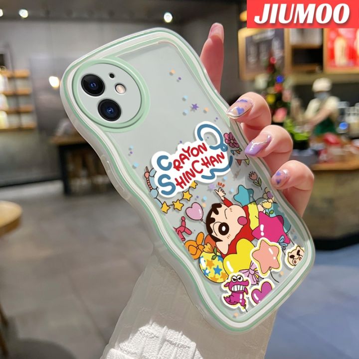 jiumoo-เคส-a52s-กาแล็คซี่ปลอกสำหรับ-samsung-5g-a52-4g-a52-5g-เคสการ์ตูนดินสอสีหน้าแข้งแฟชั่นที่สร้างสรรค์ลายคลื่นเคสโทรศัพท์โปร่งใสเคสป้องกันเลนส์กล้องซิลิโคนนิ่มเคสใสกันกระแทก