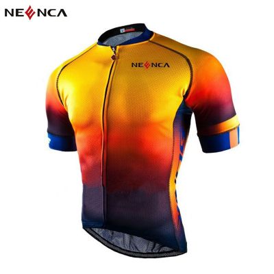 NEENCA Men Cycling Jersey MTB Maillot Bike Shirt Downhill Jersey Short Sleeve Cycling Clothes Tricota Mountain Bicycle Clothing