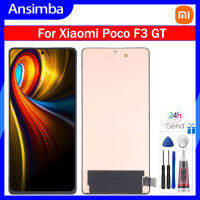 Ansimba LCD TFT สำหรับ Xiaomi Poco F3 GT ชิ้นส่วนจอสัมผัสแอลซีดีของเครื่องแปลงดิจิทัลสำหรับ Xiaomi MZB09C6IN Poco F3 GT อะไหล่เปลี่ยน LCD M2104K10I