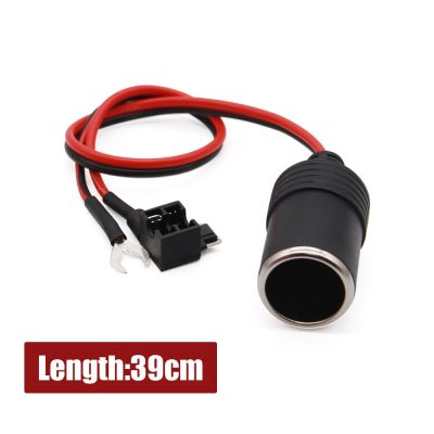 ZZOOI Lighter Seat Power Connection DC 12V Outdoors Fuse for Storage Battery Adapter Plug Socket Auto Car Battery Cable