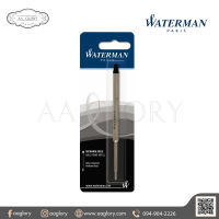 WATERMAN Refill Ballpoint Pen F Point Black, Blue Ink  ไส้ปากกาวอเตอร์แมน ลูกลื่น หมึกดำ น้ำเงิน หัว 0.5 มม. สำหรับเปลี่ยนไส้ปากกาลูกลื่น WATERMAN ทุกรุ่น  : AA GLORY PREMIUM