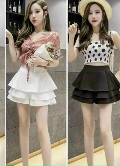 Chân váy trắng 2 tầng xếp ly (CV_MANCYSHOP_HT19) | Shopee Việt Nam