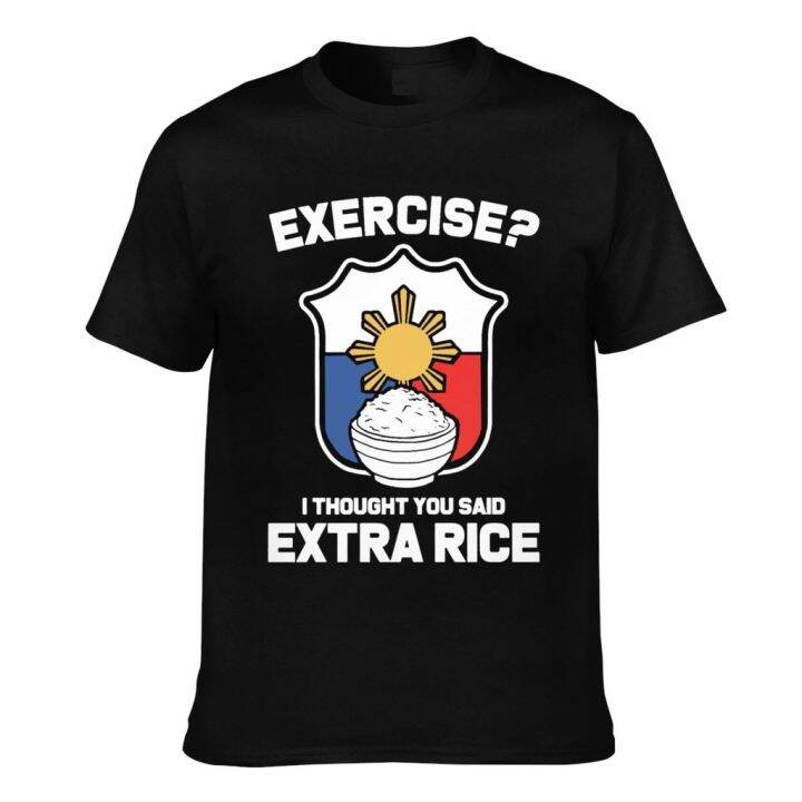 Philippine Filipino Philippines Pinoy Flag Exercise Extra Rice Men's