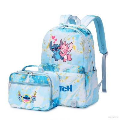 Stitch storage box Backpack for Women Men Student Large Capacity Waterproof Two piece set Fashion Multipurpose Bags