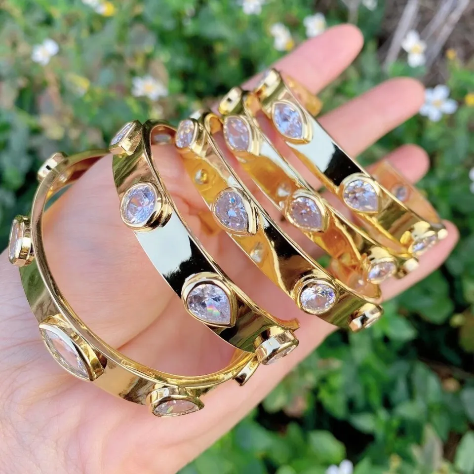 3PCS, Crystal Zircon Coffee bean Chain Charm Jewelry Men's Bracelet  Geometric Chain Bangle Woman Jewelry - AliExpress