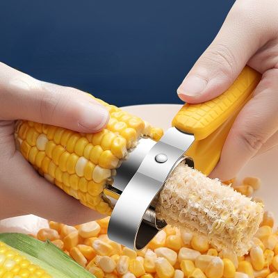 Manual Stainless Steel Corn Thresher Peeler Remover Food Crusher Separator Fruit Vegetable Tools Kitchen Accessories Graters  Peelers Slicers