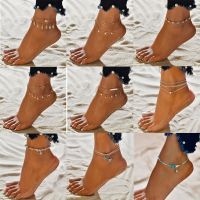 Simple Slim Adjustable Ankle bracelets Silver Color Anklets for Women Summer Beach on the Leg Chain Cheville Foot Jewellery