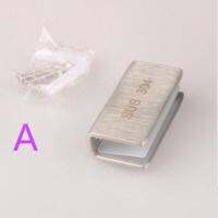 ✴ 2pcs thick 304 stainless steel glass clamp fixed sandwich plate clip free punching glass wall clip