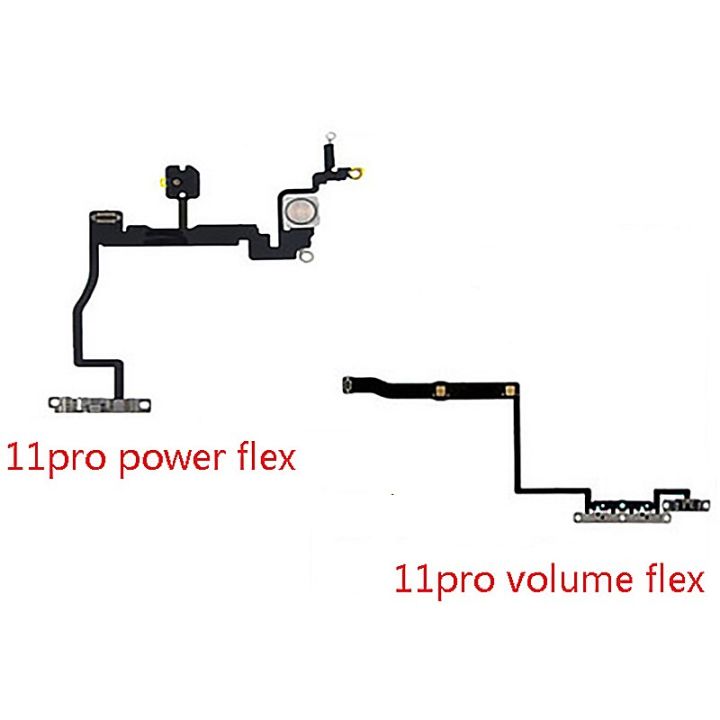 ชุดสายเคเบิลยืดหยุ่นกับเปิดปิดปริมาณพลังงานชุดราวโลหะสำหรับ-iphone-11-pro-สายเฟล็กซ์ระดับเสียงสูงสุด