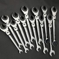 （Conbo metals）8-30Mm Metric Flex-Head Ratcheting Wrench Set Professional Chrome Vanadium Steel Ratchet Wrenches Combination Ended Spanner Kit