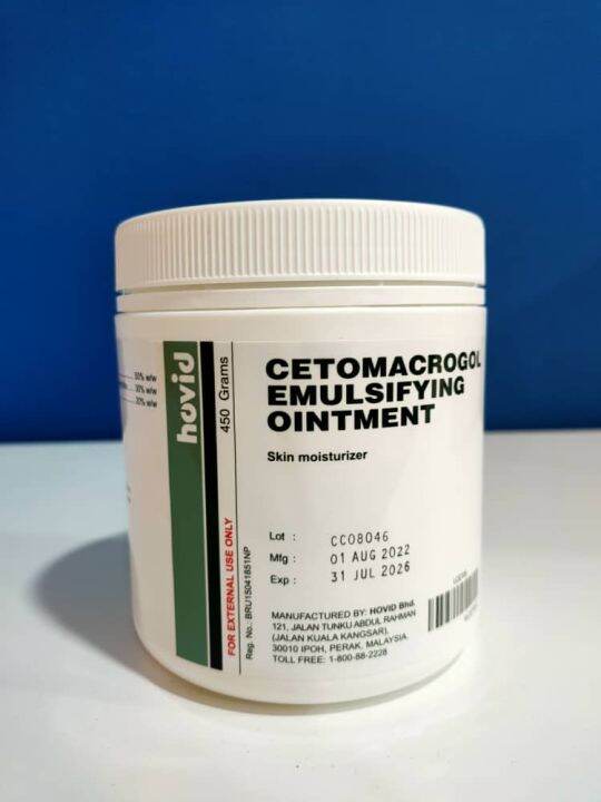 CETOMACROGOL EMULSIFYING OINTMENT (450G) Lazada